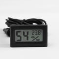 Miniatyrbild 2 av 5: LCD Integrerad Digital Tuner Termometer Hygrometer med Extern Sond för Kläckeri Akvarium Fjäderfä Reptil Svart -
