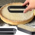 Miniatyrbillede 5 af 5: Pakke med 8 kageforme, perforerede kageringe, perforeret ring, wienerbrøds- og bageværktøj (sort)