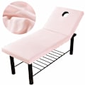 Miniatyrbild 5 av 5: 2 x Massagebordslakan med ansiktshål, elastiskt monterat lakan andningsbart mjukt för spa-skönhet（kaffe） coffee