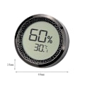 Miniatyrbild 2 av 2: Cigar Humidor Hygrometer Mini Digital Lcd Display Sensor（svart）