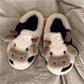 Miniatyrbild 2 av 5: Gaolinci Cartoon Cow Bomullstofflor, Vinter Inomhus Utomhustofflor för Kvinnor（40-41） 40-41