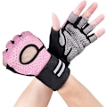Miniatyrbild 1 av 5: Gymhandskar, träningshandskar, handflateskydd och extra grepp, andningsbara sporthandskar små pink s