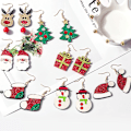 Miniatyrbild 3 av 3: Julklapp örhänge krokhänge accessoarer (F, stil) 2 stycken color 4