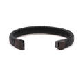 Miniatyrbild 4 av 5: Herr Pu Läder Armband Svart Vävd Klassisk Stil Hand Band Present color 3