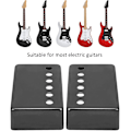 Miniatyrbild 3 av 5: 2 st elgitarr pickup-skal, nickel pickup-skal gitarr pickup-skydd 50 mm och 52 mm (svart) black