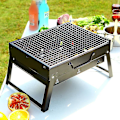 Miniatyrbild 3 av 5: Bärbar grill hopfällbar grill utomhus bärbar spis kolgrill