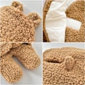 Miniatyrbild 2 av 4: Babyhuva med luva, Baby Lamb Wool Wrap Sovsäck, Babykläder (Khaki 3-6 månader) brown 9M