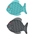 Miniatyrbild 1 av 5: 2-pack slickmatta för hundar, slickmatta för mat, läckageskydd, slow feeder
