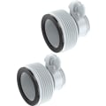 Miniatyrbild 1 av 4: Pool slangadapter pool slangadapter för 1,5\" och 1,25\" anslutningar, grå 2-pack