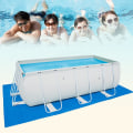 Miniatyrbild 3 av 5: Markduk för poolunderlag, rektangulär, markduk, pooltillbehör, 500 x 300 cm