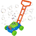 Miniatyrbild 1 av 5: Automatisk bubbelblåsare matad av batteri, gräsklippare för barn, 600 bubblor per minut
