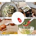 Miniatyrbild 5 av 5: Multifunktionella köksskedar, plast kökssked Matlagning slevad sked för matlagning lätt att rengöra (röd)
