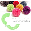Miniatyrbild 3 av 5: Maker Fluff Boule Diy Nålhantverk Verktygssats, 8 st 4 storlekar essentiell Pompom Maker