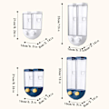 Miniatyrbild 3 av 3: Väggmonterad dispenser, lämplig för spannmålsgodisdispenser vit White