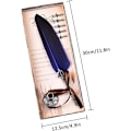 Miniatyrbild 4 av 5: Fjäderpenna Handgjorda Skrivpennor Retro Design Dip Pen Set Royal