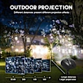 Miniatyrbild 2 av 5: Jul LED-projektor, ugglaformad snöflinga projektorlampa med RF-fjärrkontroll, ljudlös funktion, för dekoration inomhus utomhus julparter