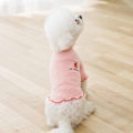Miniatyrbild 4 av 5: (XS)Hund T-shirts Sommarkläder, stickad väst i mjuk bomull för husdjur XS