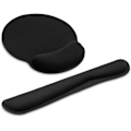 Miniatyrbild 1 av 5: Ergonomisk musmatta handledsstöd mus tangentbord handledsstöd set halkfri matta musmatta handledsstöd för kontor dator bärbar dator svart