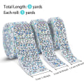 Miniatyrbild 2 av 5: Kristall Rhinestone Band Självhäftande 3 Yards Diamant Rhinestone Band Bling Band Rullar Bandning Bälte Wrap, 3 Rullar i 3 Storlekar colorful