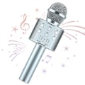 Miniatyrbild 1 av 5: 5 i 1 barn Bluetooth-mikrofon med högtalare, bärbar mikrofonleksak (silver)