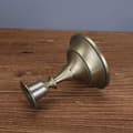 Miniatyrbilde 2 av 5: Vintage lysestake i sinklegering, lysestake i messing, konisk lysfat