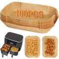 Miniatyrbild 1 av 5: 100 st engångsluftfritöspapper, rektangulär