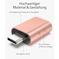 Miniatyrbild 2 av 5: USB C-adapter till USB 3.0 10 Gbps otg-adapter dataöverföringsladdningsadapter (2 st, rosa) Pink