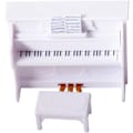 Miniatyrbild 1 av 5: Miniatyr piano modell dockhus musikinstrument prydnader mini piano, vit White