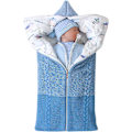 Miniatyrbild 1 av 5: Nyfödd baby barnvagn, sovsäck, swaddle filt, multifunktionell barnvagn, 0-12 månader (blå)