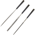 Miniatyrbild 1 av 3: 3-pack Rund Platt Triangulär Nålsfil Set Handverktyg Glas Sten Hantverksverktyg