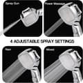 Miniatyrbilde 2 av 5: Dusjhode Høytrykksdusjhoder med dusjfilterkjerne, 4 spraymoduser og pausebryterdesign