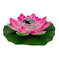Miniatyrbild 1 av 5: Flytande lotuslampa, solcellslampor LED-näckrosor, konstgjorda blommor, nattlampa, rosa pink