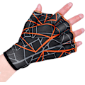 Miniatyrbild 1 av 5: Nylon simhandskar för simning, simning med simhud, handskar med simhud, vattenträning, handskar med simhud, medium Orange m