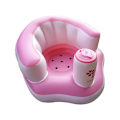 Miniatyrbild 1 av 5: Baby Learning Seat Multifunktionell Uppblåsbar Säte Baby Support Seat, Vit+Rosa Color 2