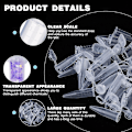 Miniatyrbild 3 av 5: 1,5 ml plast, genomskinliga mikrocentrifugrör med pipett, 100 stycken
