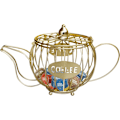 Miniatyrbild 1 av 5: Skrivbords Zisha Pot Form Kaffe Kapsel Förvaringskorg (Guld)