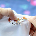 Miniatyrbild 3 av 4: Broderad applikationsplåster sydd räv applikationsplåster delikat broderad plåster - 5 stycken