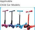 Miniatyrbillede 3 af 4: Et par gummi scooter håndtag erstatningsgreb til Mini eller Maxi Micro Scooter (blå) Blue