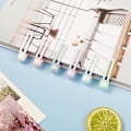 Miniatyrbild 4 av 5: 6 st 6 i 1 Flerfärgade pennor, 6 färger Macaron Retractable Kulspetspennor