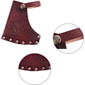 Miniatyrbild 4 av 5: Axe Sheath Läderskydd Verktyg Läder Yxhuvudsskydd med Läder