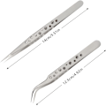 Miniatyrbild 2 av 5: 4-delad precision antistatisk rostfritt stål nageltång reparation verktyg allmänt använda