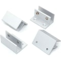 Miniatyrbild 5 av 5: 4-pack F-formade glasklämmor, väggmontering, duschklämmor, hylla, panelklämmor 10-12 mm