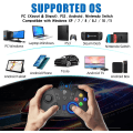 Miniatyrbild 2 av 4: Trådlös spelkontroll för Windows PC/Steam Deck/PS3/Android TV BOX, Dual Vibration Plug & Play Gamepad med 4 anpassningsbara knappar för Nintendo Switch
