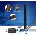 Miniatyrbild 3 av 5: WLAN-stick USB WLAN-adapter Dubbelband 1200 Mbit/s (5 GHz + 2,4 GHz) WLAN-dongel 5 dBi WLAN-antenn / WLAN-adapter USB 3.0 / WLAN-adapter
