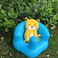 Miniatyrbild 5 av 5: Baby Learning Seat Multifunktionell Uppblåsbar Säte Baby Support Seat, Vit+Rosa Color 2