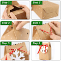 Miniatyrbild 4 av 5: Paket med 9 julklappspapper för fyllning, julklappspåsar av papper, julklappspapper