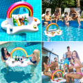 Miniatyrbild 5 av 5: Dryckeshållare Pool Uppblåsbar Poolbar Uppblåsbar Pool Dryckeshållare Flytande（molnen） Color 1