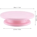 Miniatyrbild 2 av 5: 11 tums roterande stativ CakeTools halkfri rullbricka roterande displaystativ (rosa)
