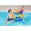 Miniatyrbild 2 av 5: Splash N Hoop Uppblåsbar Basketboll Simset, Flytande Poolspel, Orange