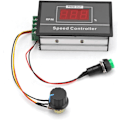 Miniatyrbild 1 av 5: Justerbar PWM-motorhastighetsregulator Digital display DC-motorstyrning Regulator